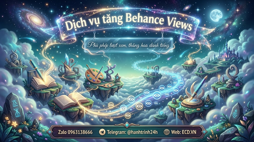 tăng behance views 2024 tăng comment
