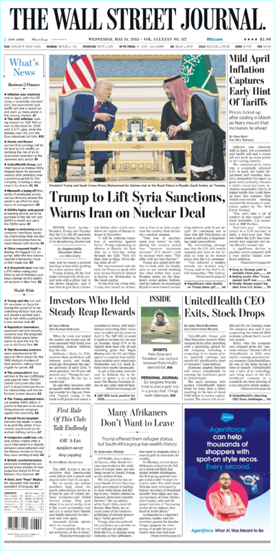 The Wall Street Journal May 14-2025