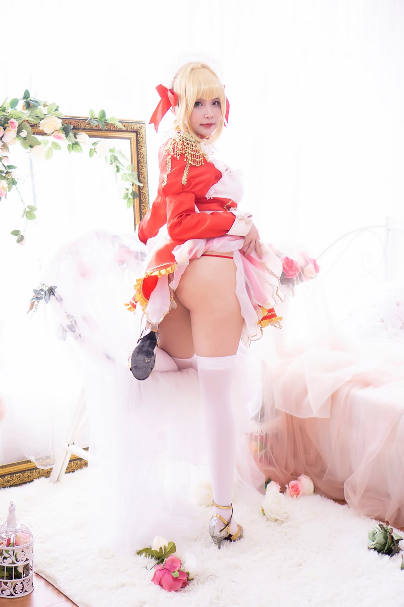 Hana Bunny Nero 女仆 Cosplay写真｜Fate Nero Maid 高清图片合集[18P-23M]插图3