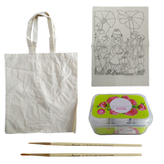 Penkraft Santhal Painting on Tote Bag DIY Kit | Complete DIY Craft Kit for Beginners & Hobby Artists