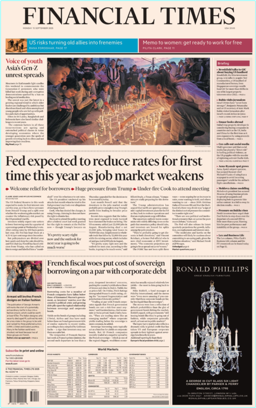 Financial Times USA September 15.2025 (Pautner, Norbert)