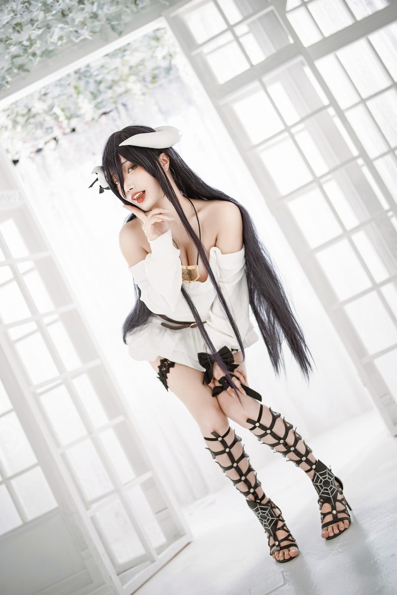 切切Celia 雅儿贝德 Albedo Cosplay Overlord 写真 39P插图7