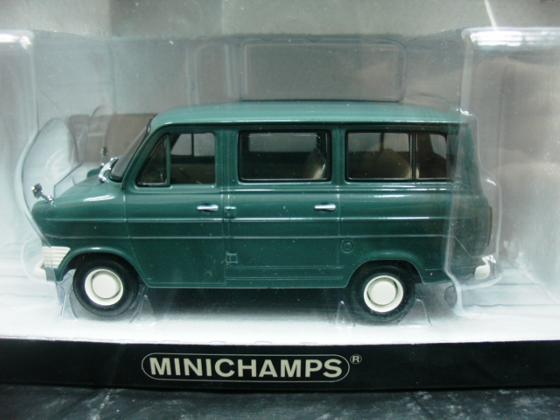 レア品1/43MINICHAMPS Ford Transit 1971Pepsi WOW EXTREMELY RARE Ford Transit 1.7L SWB Bus 1965 Green 1:43