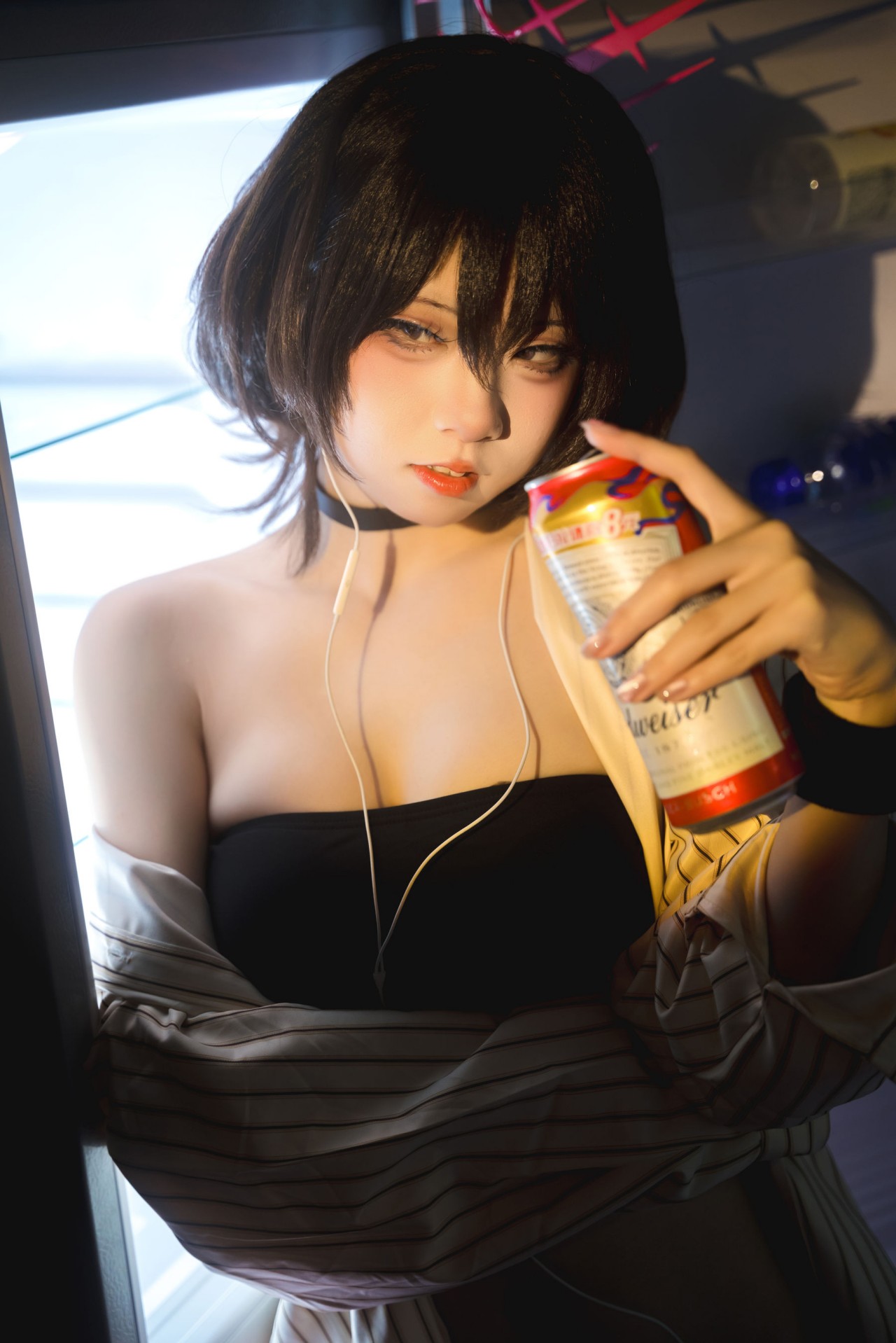 纸悦etsu_ko《美咲泳装》作品写真，好看的抹胸小美女插图6