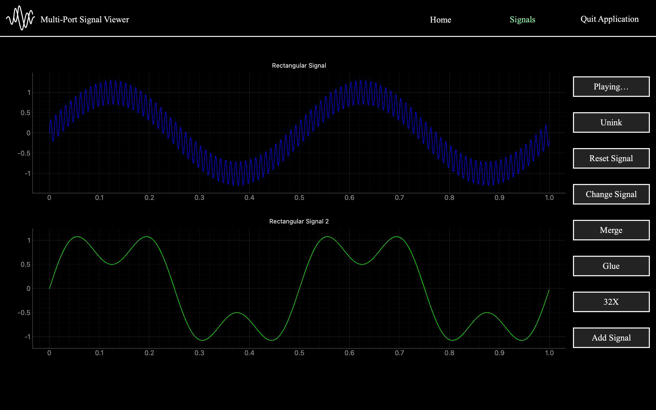 Dynamic Multi-Channel Signal Viewer Overview