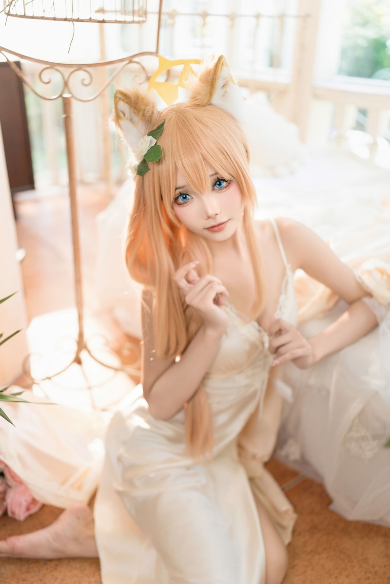艾西Aiwest 碧蓝档案伊落玛丽睡衣Cosplay写真图集 高清图集 34P (102.2M)插图7