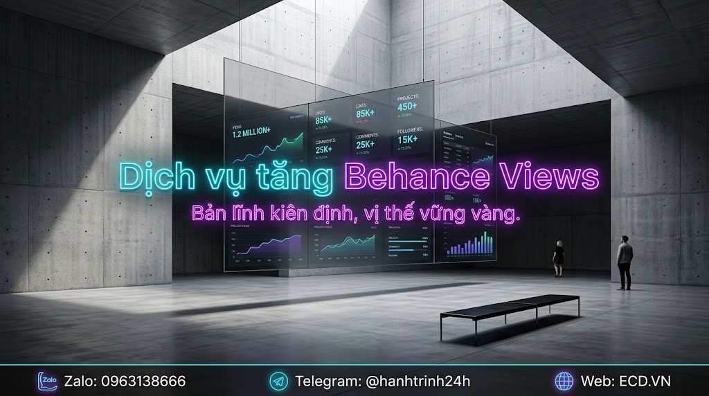 tăng behance views chất lượng behance pro