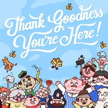 Thank Goodness You're Here box art