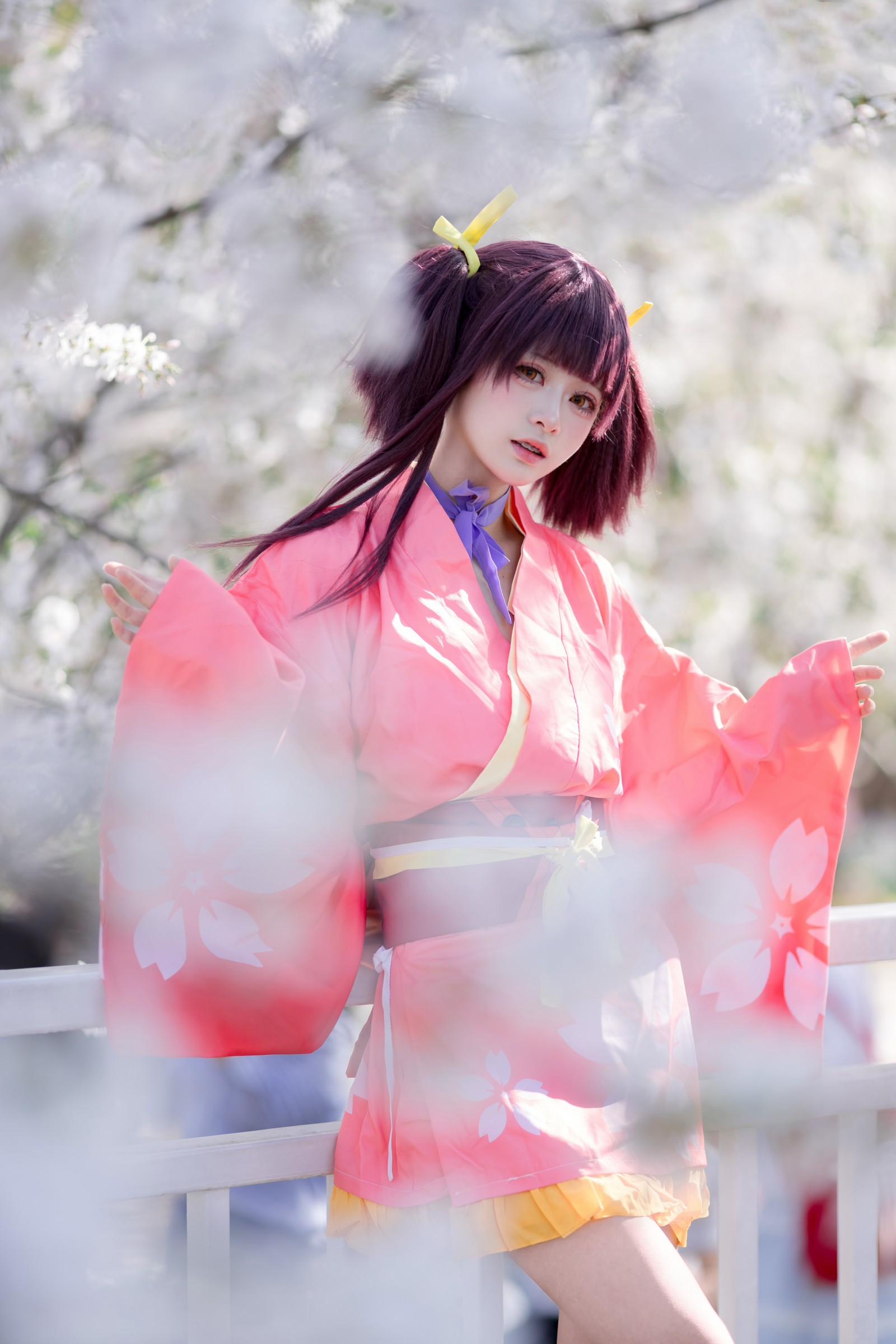 九柒喵 – 甲铁城的卡巴内瑞 无名和服 COS（34P-145M）和风主题高质写真插图2