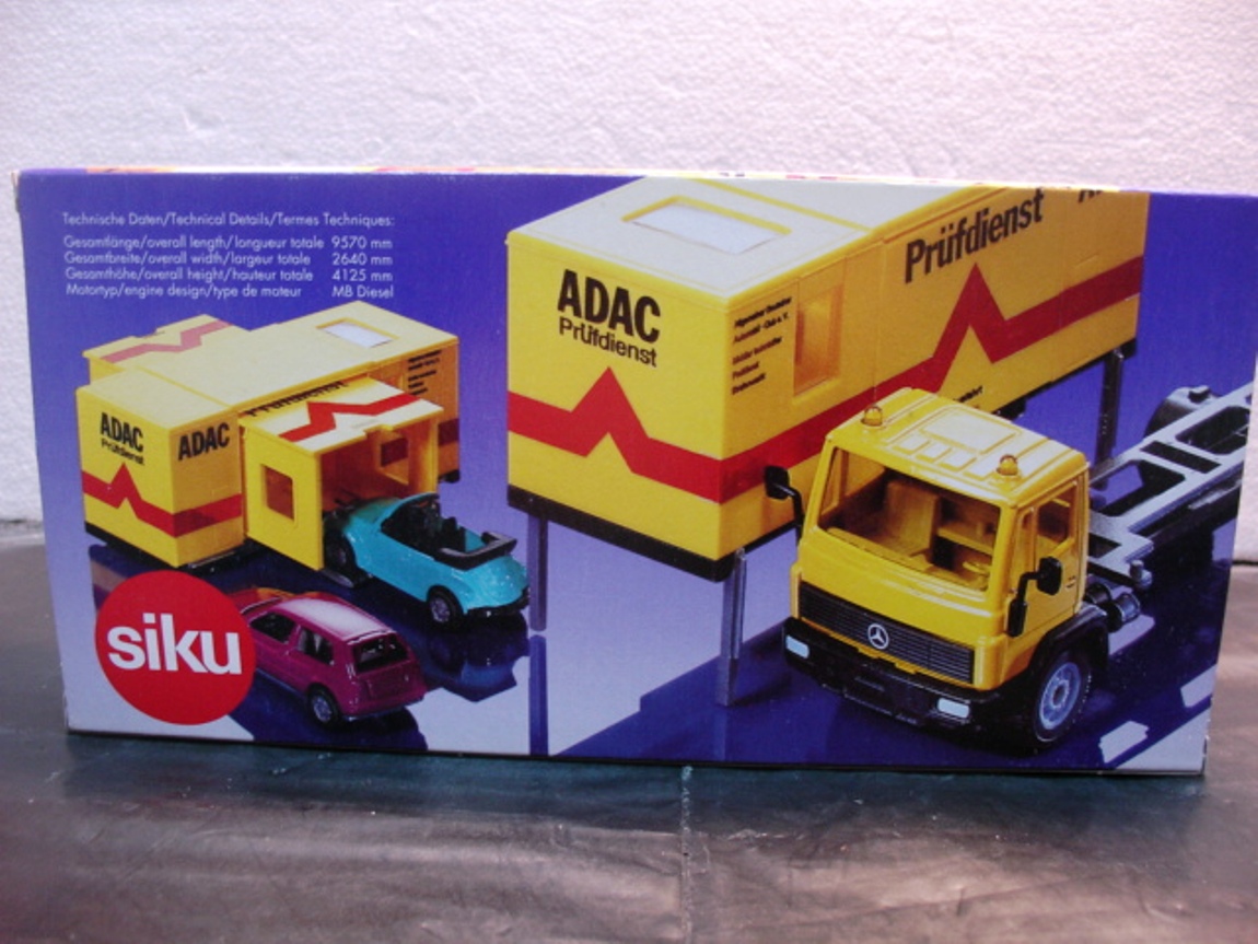 WOW EXTREMELY RARE #3430 Mercedes 2232 Lorry ADAC Service Orange
