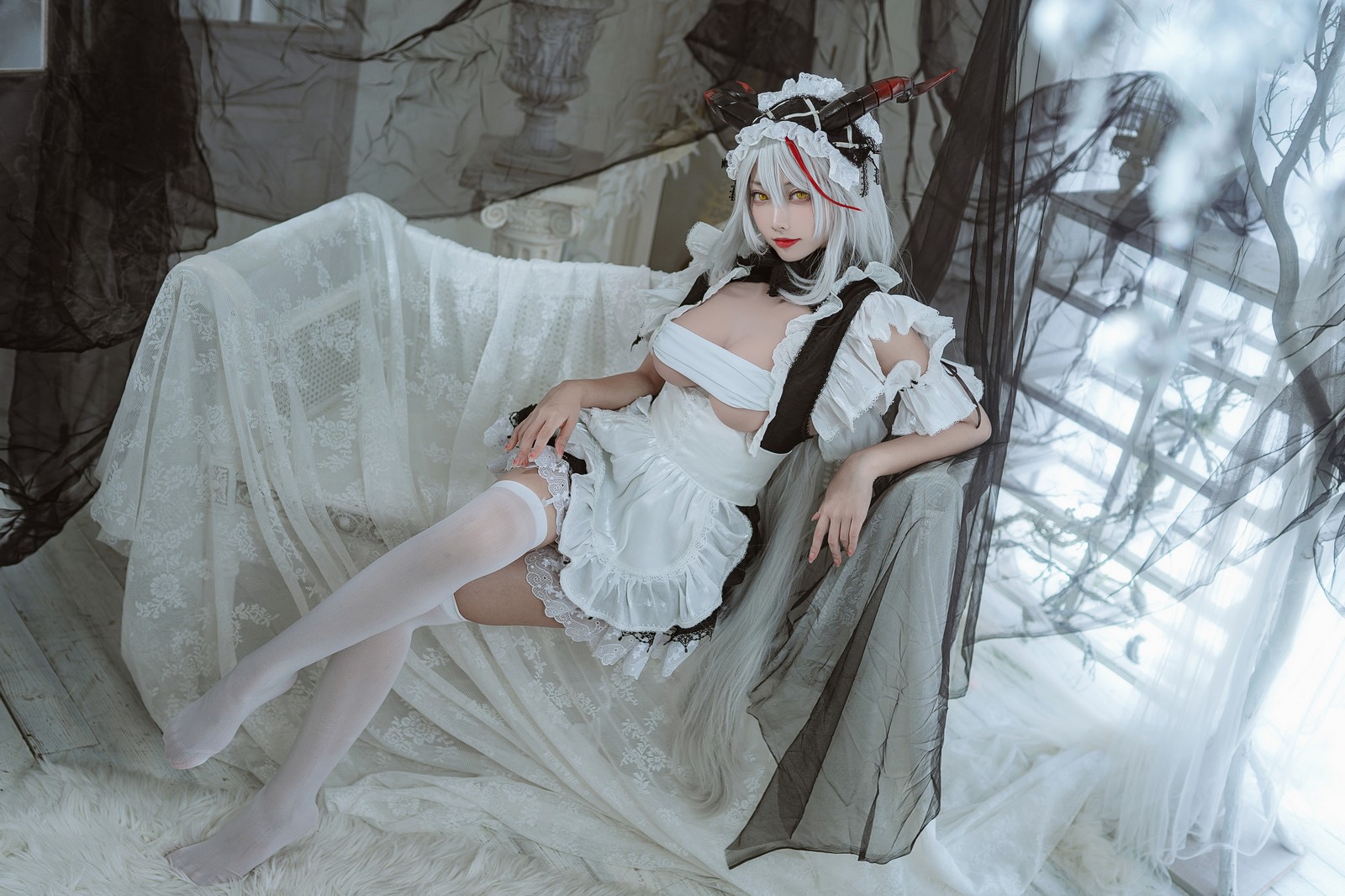 宮本桜 埃吉尔 女仆 Cosplay 写真合集｜碧蓝航线女仆主题（29P｜314MB）插图3