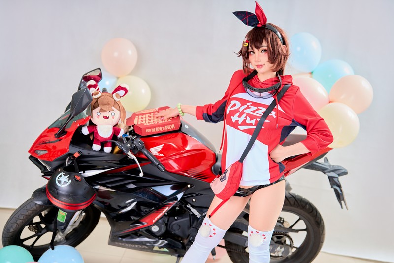 Joyce Lin2x Amber Pizza Cosplay Genshin Impact 写真 37P插图2