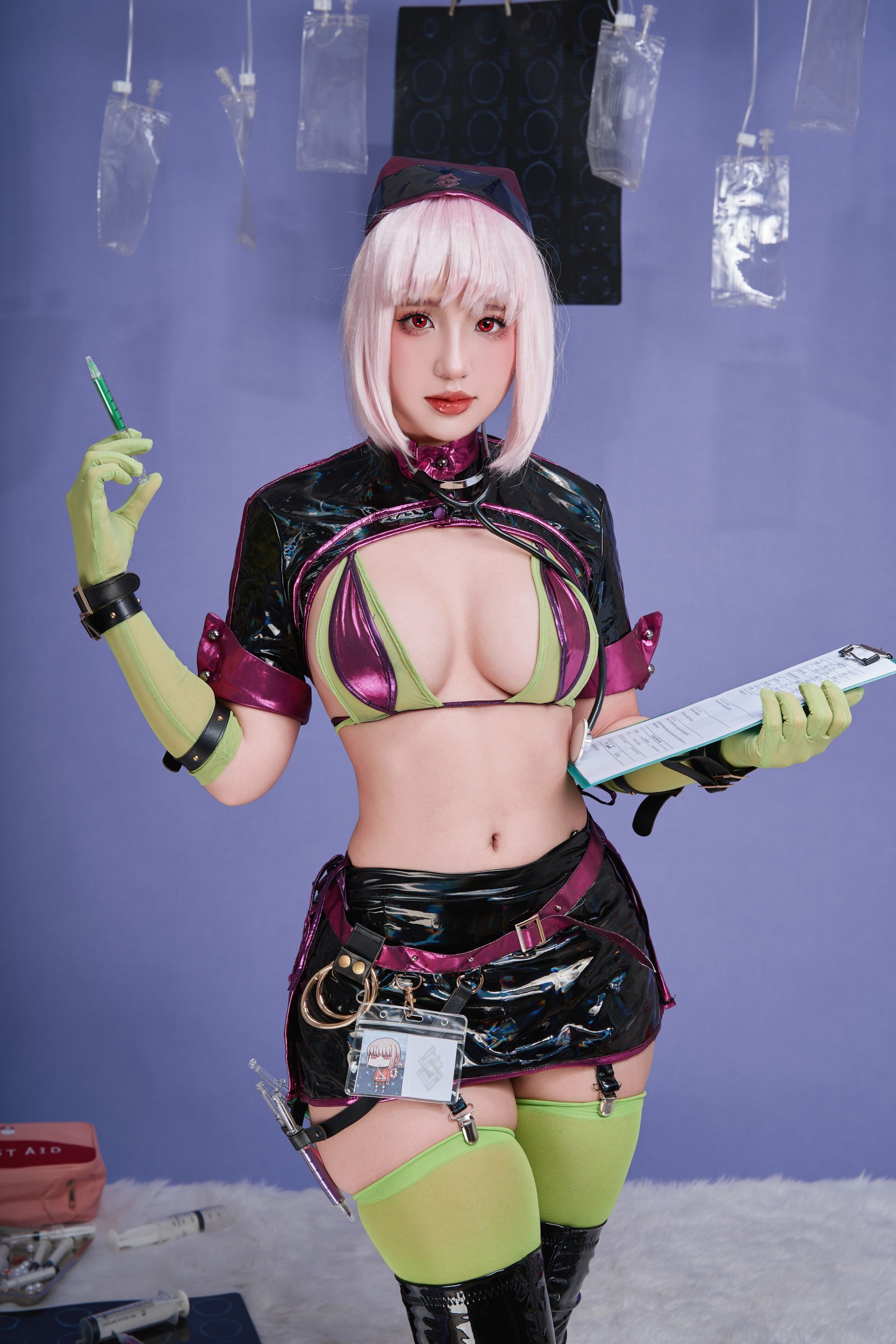 Puy Puy – 南丁格尔 万圣礼装 Nightingale Cosplay 写真视频（100P+8V-1.04GB）FGO插图1
