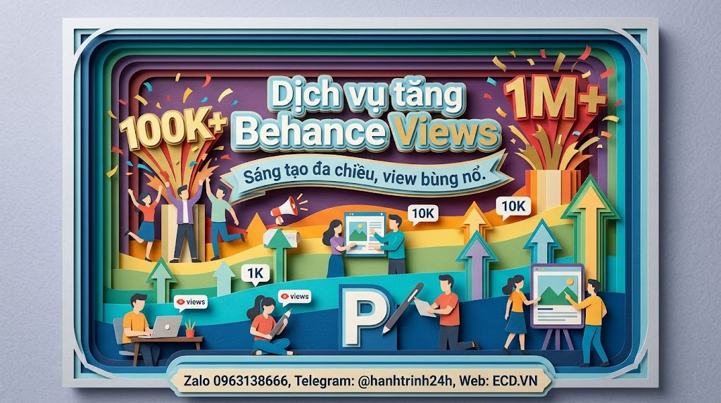 dịch vụ tăng behance views hiệu quả behance pro