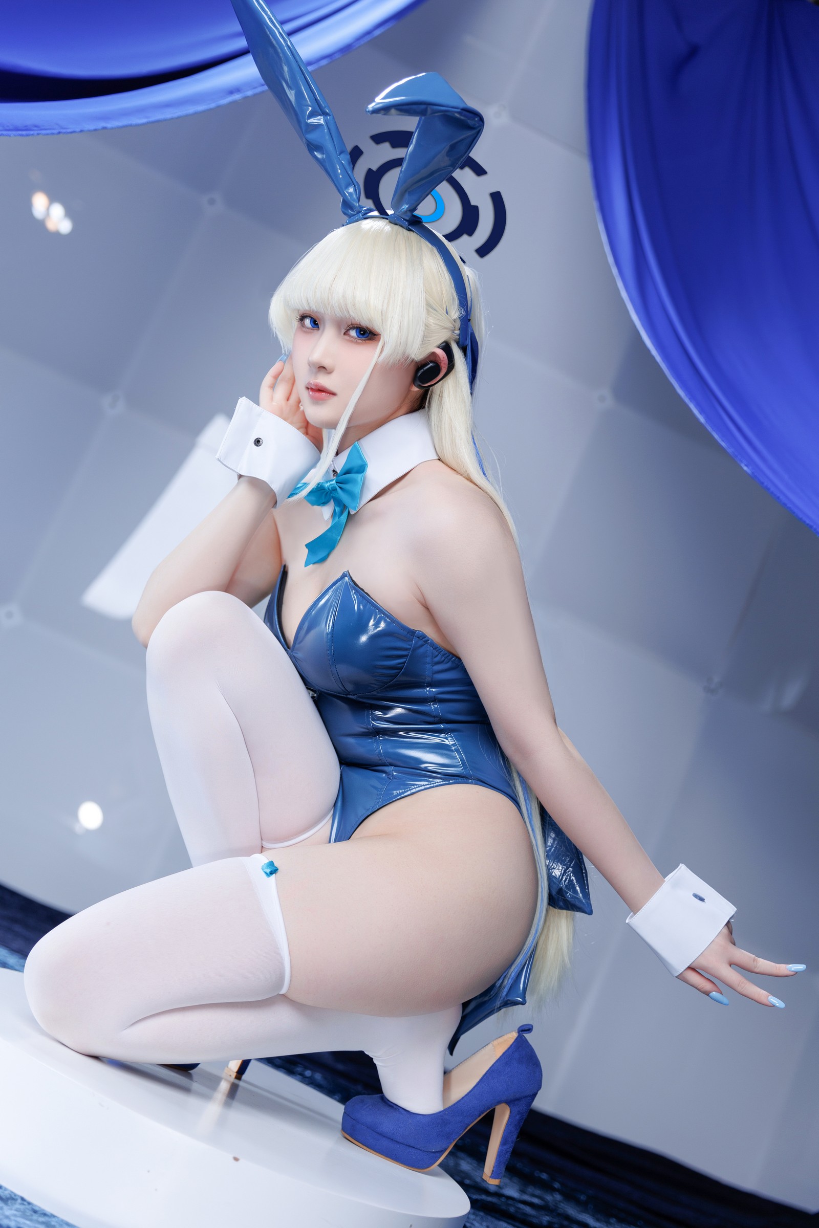 屿鱼 Yuyu Toki × 飛鳥馬トキ 蓝色兔女郎 Cosplay 写真集（45P｜522MB）插图4