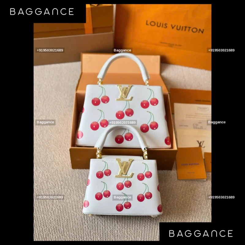 The Majestic LV Capucines MM – Pristine White Taurillon Edition