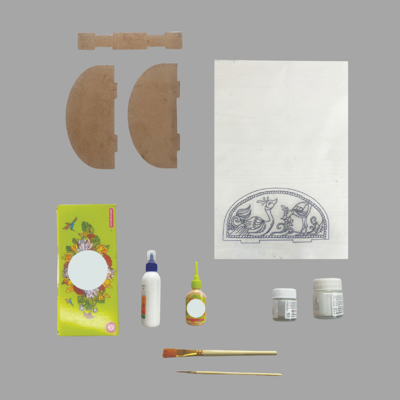 Penkraft Meenakari art Tissue Box Holder DIY Kit