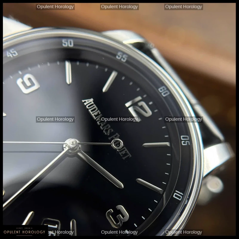 Audemars Piguet Code 11.59 Selfwinding 41mm Black Dial Leather Strap