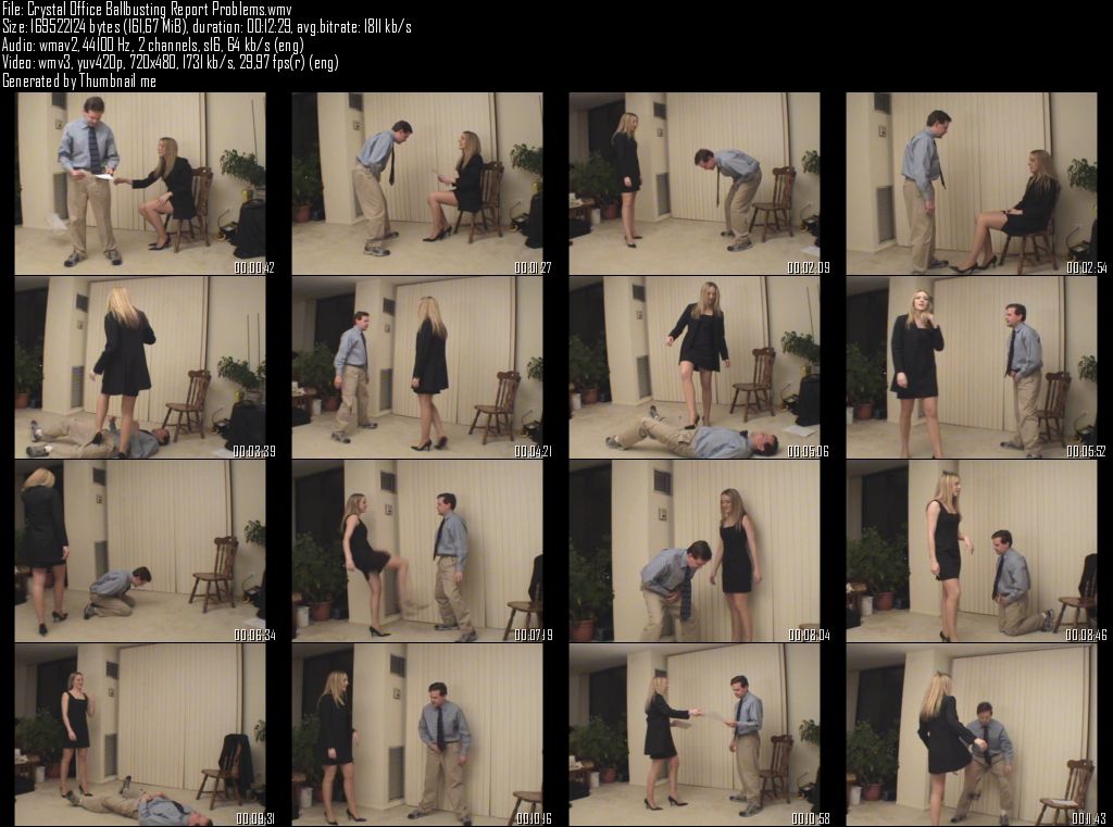 Crystal Office Ballbusting Report Problems