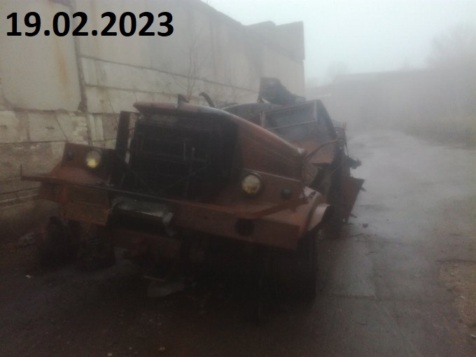 1035 KrAZ-255B fuel tanker destr 19 02 23
