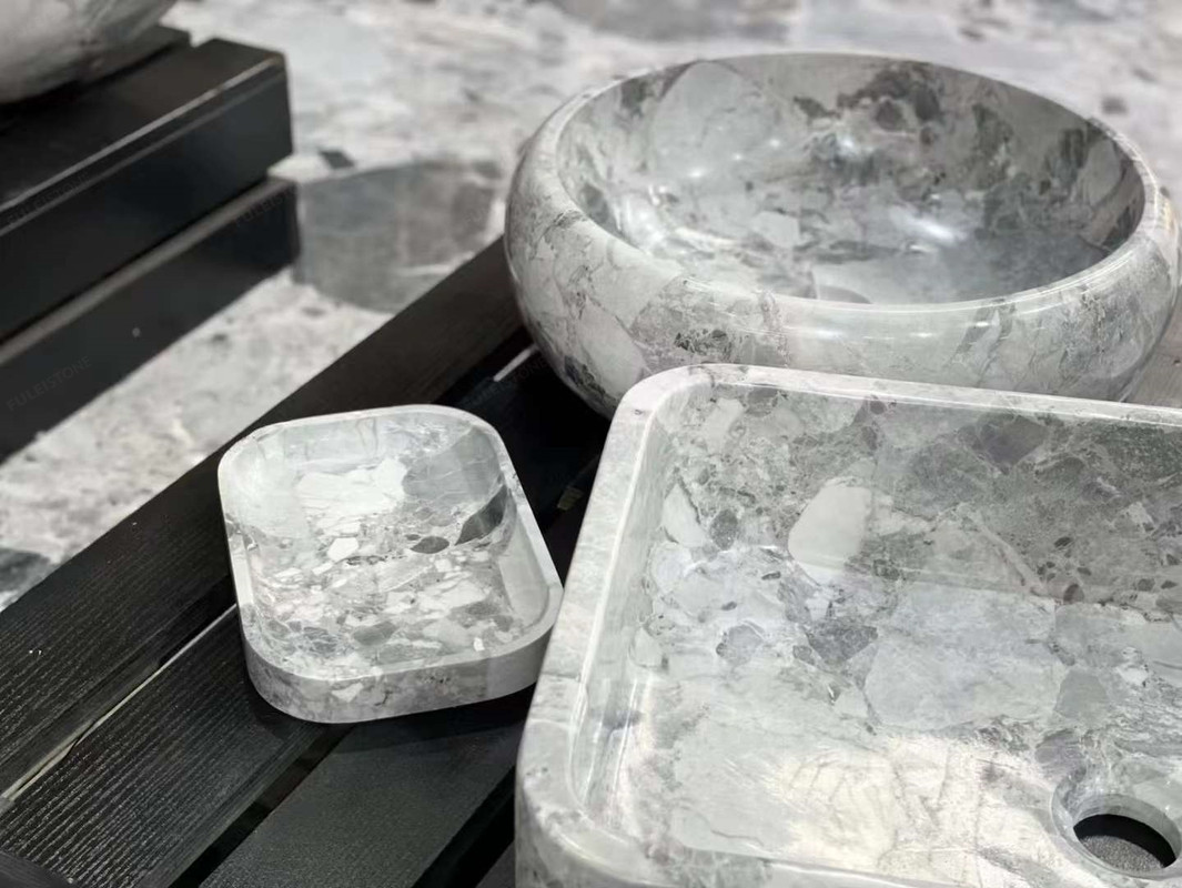 Vuca Grey Marble Stone Sink