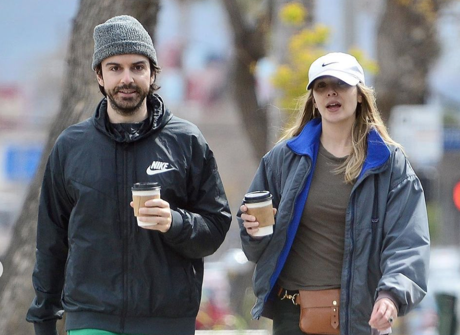 Elizabeth Olsen with husband Robbie Arnett