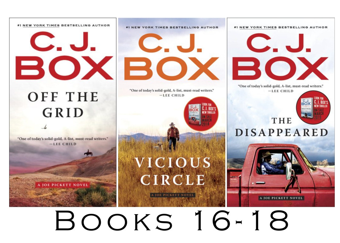 JOE PICKETT Detective Series by CJ Box Collection Set of Paperback