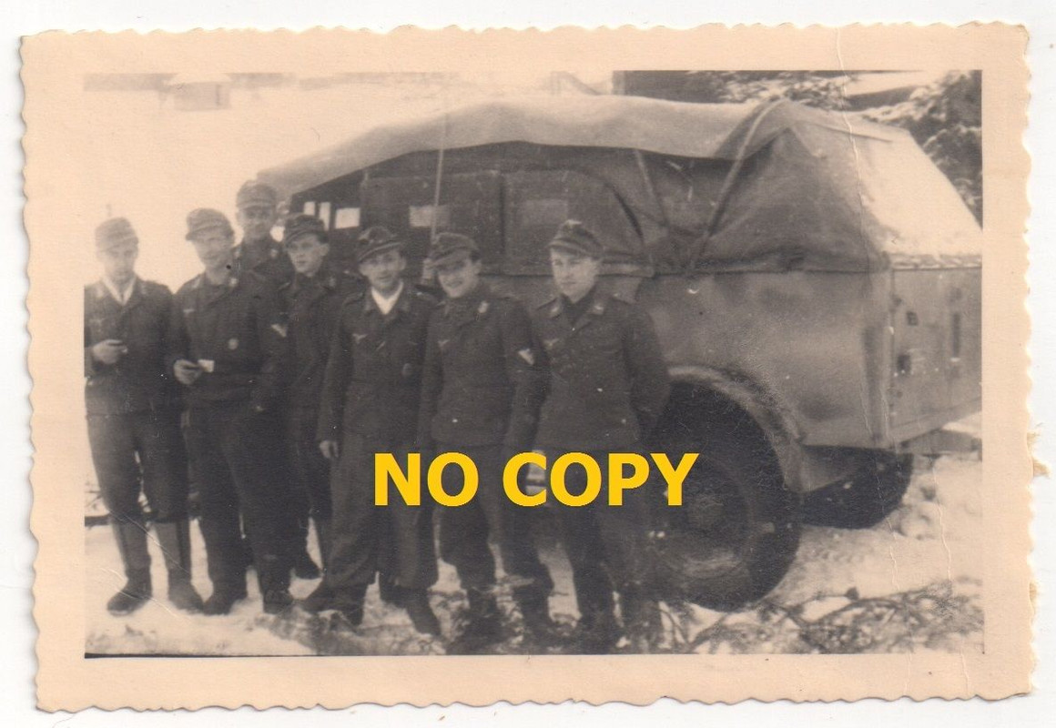 Orig. foto Tarn Camo PKW Kübelwagen Russland