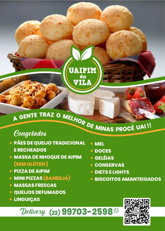Cardápio Uaipim da Vila