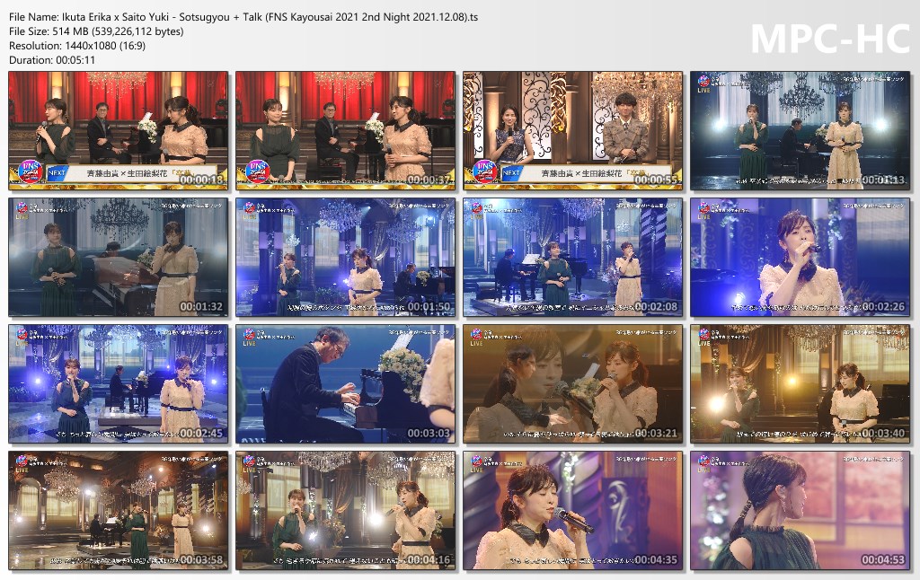 Ikuta Erika x Saito Yuki - Sotsugyou   Talk (FNS Kayousai 2021 2nd Night 2021.12.08).ts_thumbs
