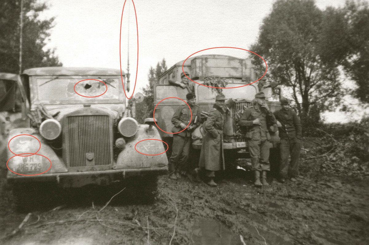 Orig.Foto OPEL Blitz Horch PKW STURMGESCHÜTZ-ABTEILUNG 904 Zitadelle 1943