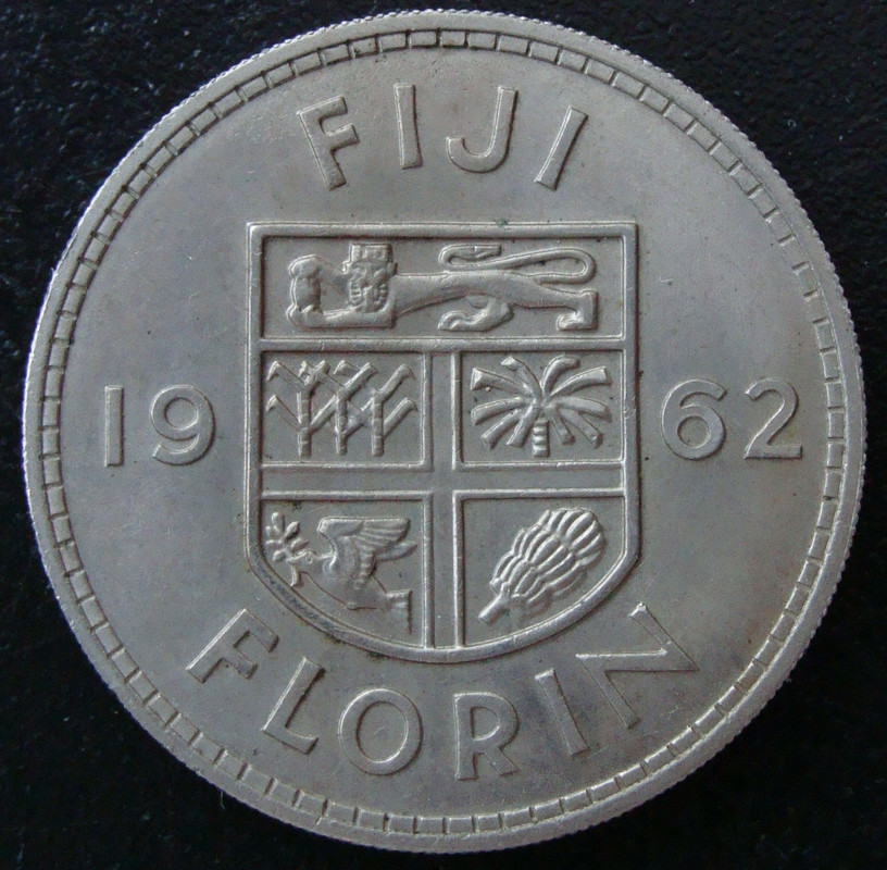 1 Florín. Fiji (1962) FJI-1-Flor-n-1962-rev