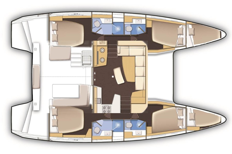 Lagoon 40 Layout