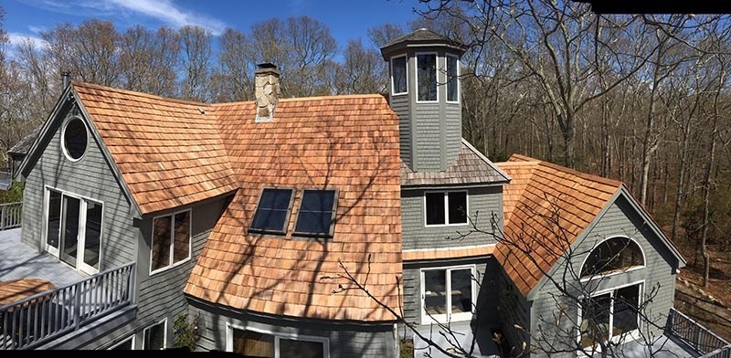 Cedar shake roof
