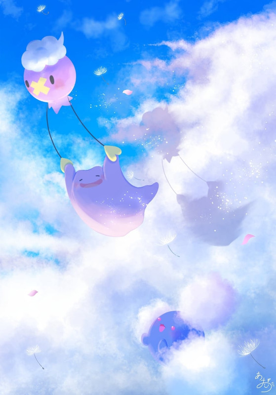 ditto-drifloon-and-jumpluff-pokemon-and-