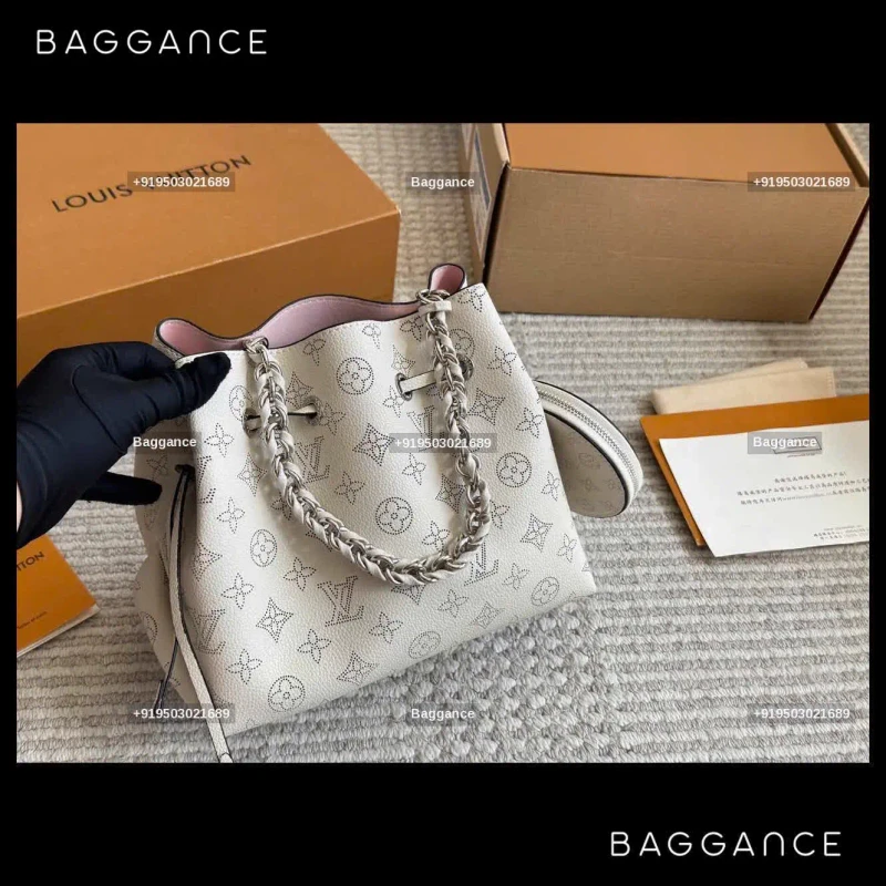 LV Super Bella Bucket Bag Monogram Cowhide Full Box