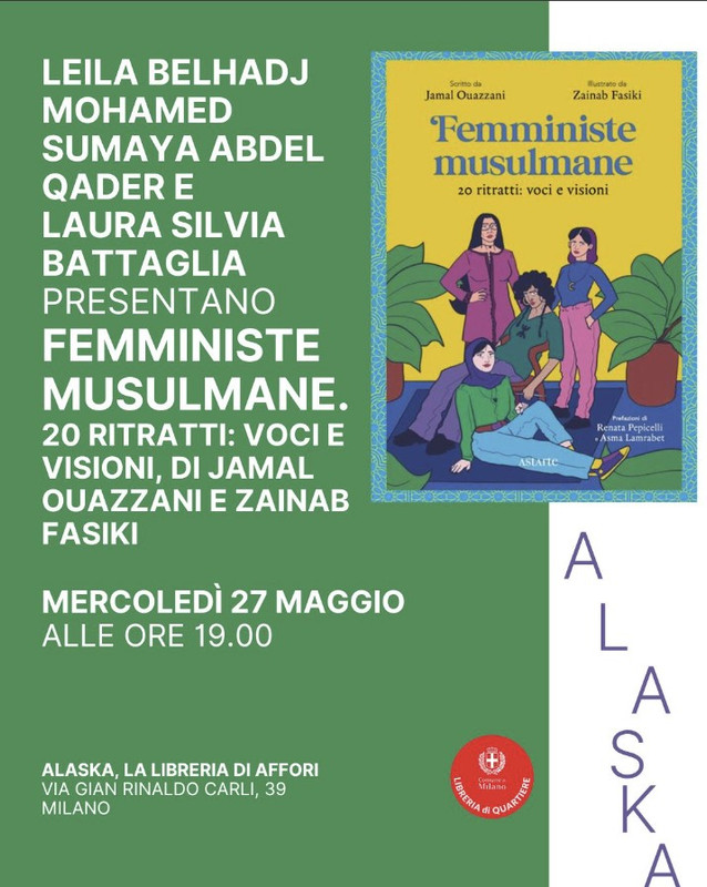 La presentazione di Femministe musulmane con Sumaya Abdel Qader, Leila Belhadj Mohamed e Laura Silvia Battaglia