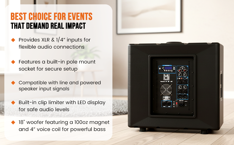 Professional sound quality