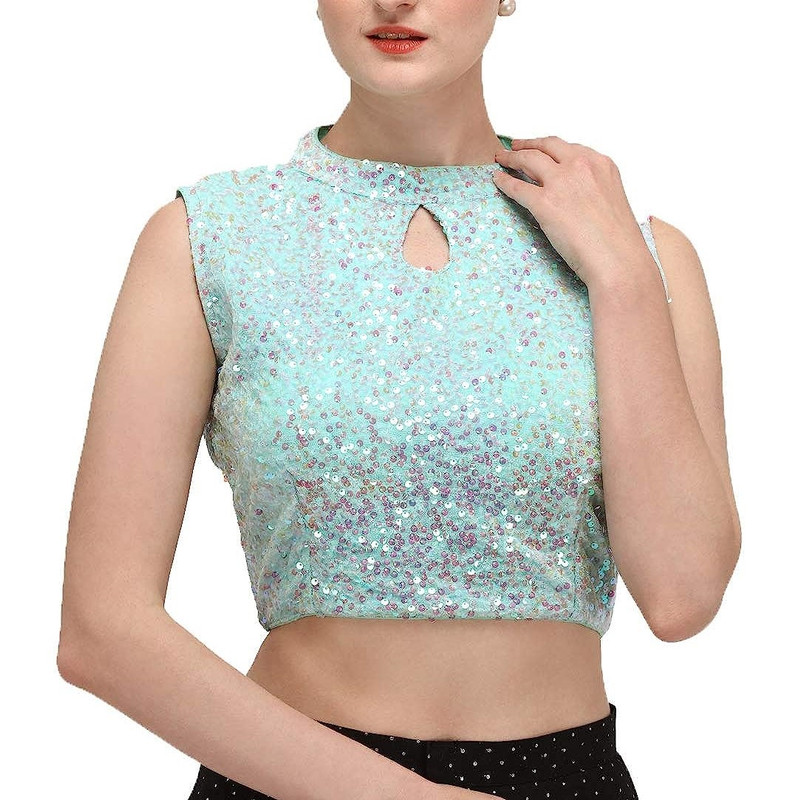 Para mujeres Blusa de Terciopelo Feliz con Lentellera Trabajo Étnico Prendas de Fiesta Túnica Prenda para el torso recortada - Imagen 7 de 18