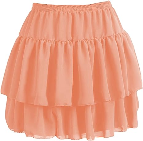 Women's Flared Short Skirts Basic Versatile Pleated Mini Skater Elastic Skirts - Picture 43 of 47