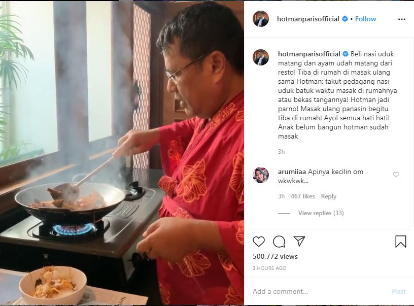 Hotman Paris masak