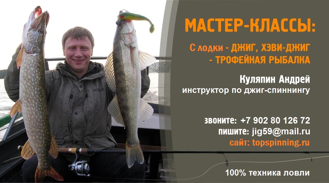 54 2 topspinning.ru джиг спиннинг судак щука мастер-класс Куляпин Андрей обучение рыбалка троллинг л