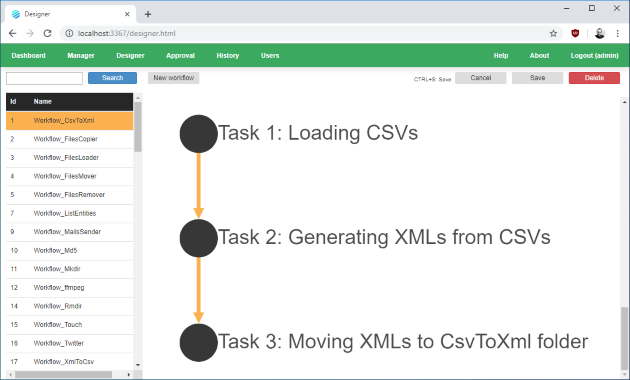 Wexflow 4.7 - Open source workflow engine Wexflow 4.7 - Open source workflow engine