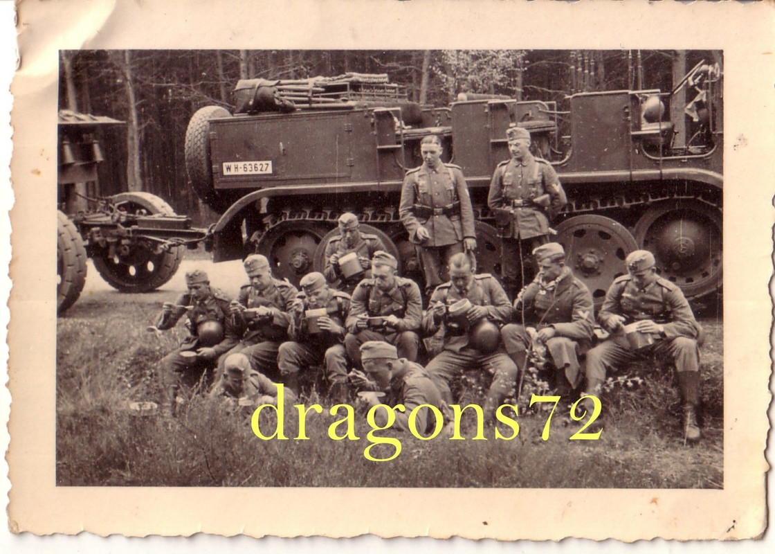 Foto Heimat Manöver 36 Artillerie,Kfz Halbkette 