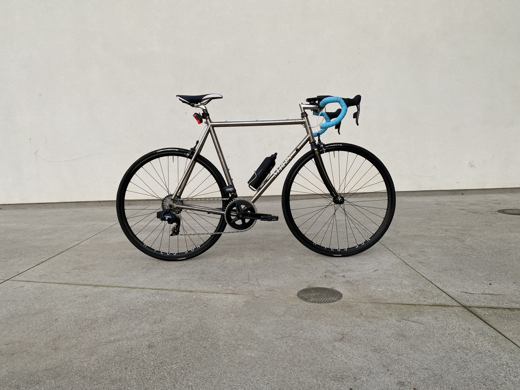 My first purpose-built road bike: Merlin Titanium Extralight Road 