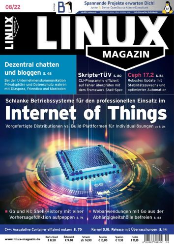 Cover: Linux Magazin August No 08 2022