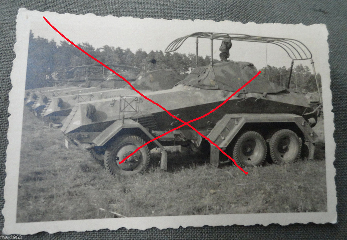 6 Rad Panzerspähwagen mit Rahmen Antenne 1937 Be