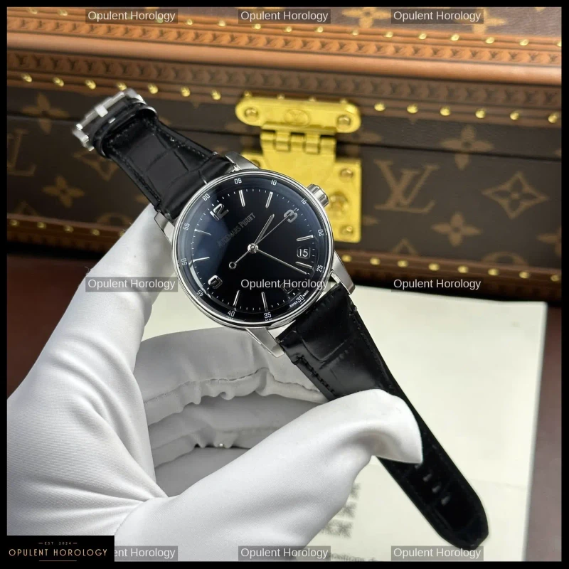 Audemars Piguet Code 11.59 Selfwinding 41mm Black Dial Leather Strap