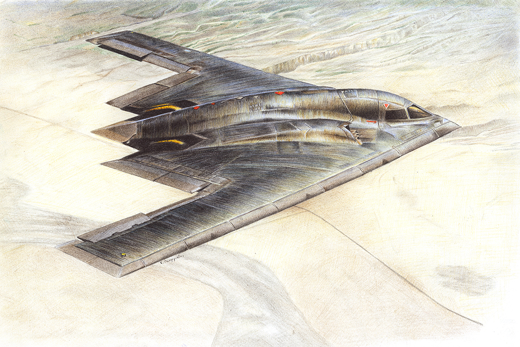 B-2 drawing - Aviation Art - ARC Discussion Forums