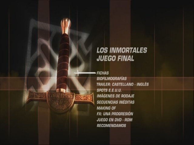 4 - Los Inmortales, Juego Final (Ed.Esp.) [DVD9+5 Full][Pal][Cast/Ing][Sub:Varios][Fantástico][2001]